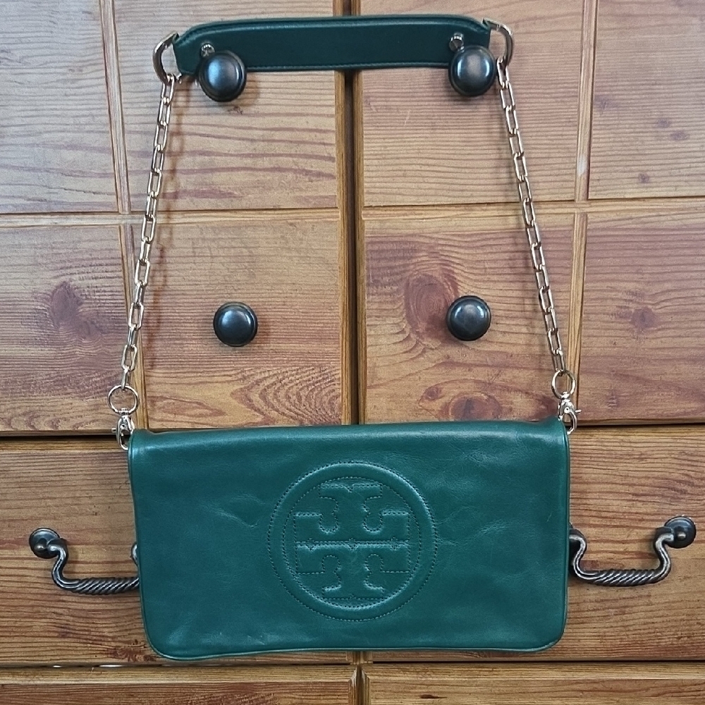 Tory Burch Green Shoulder Bag